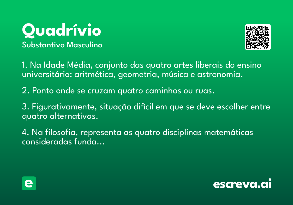 quadrívio