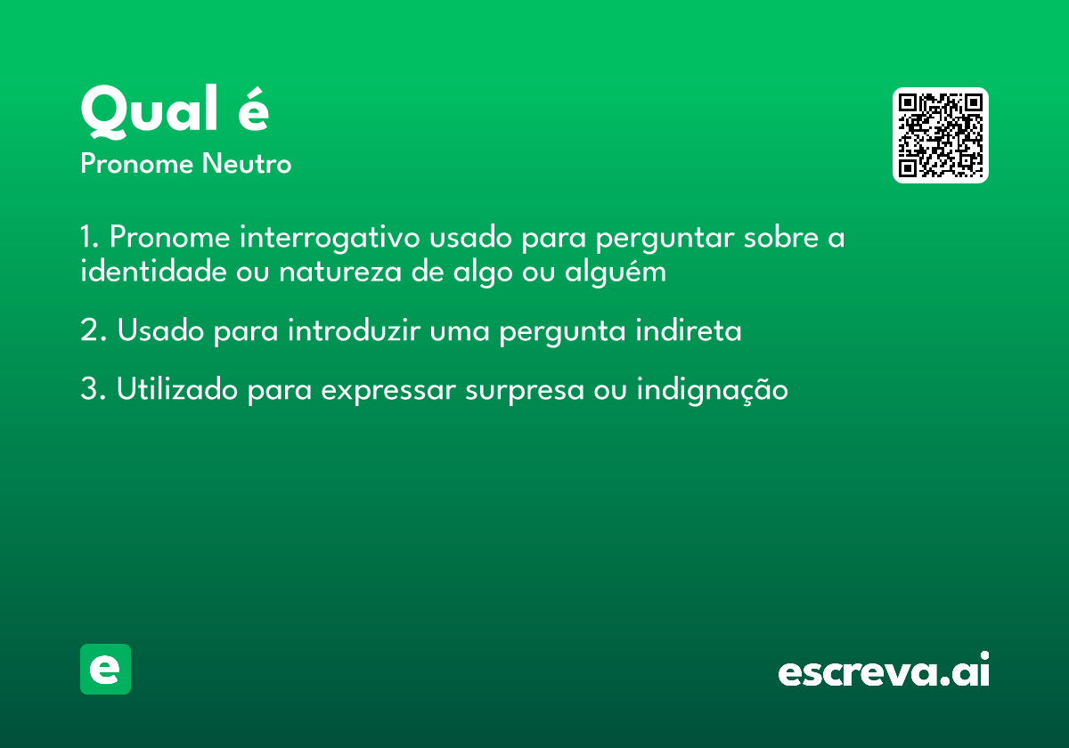 qual é