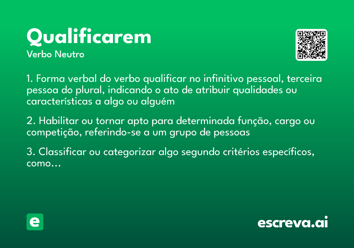 qualificarem