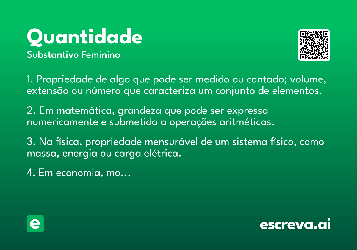 quantidade
