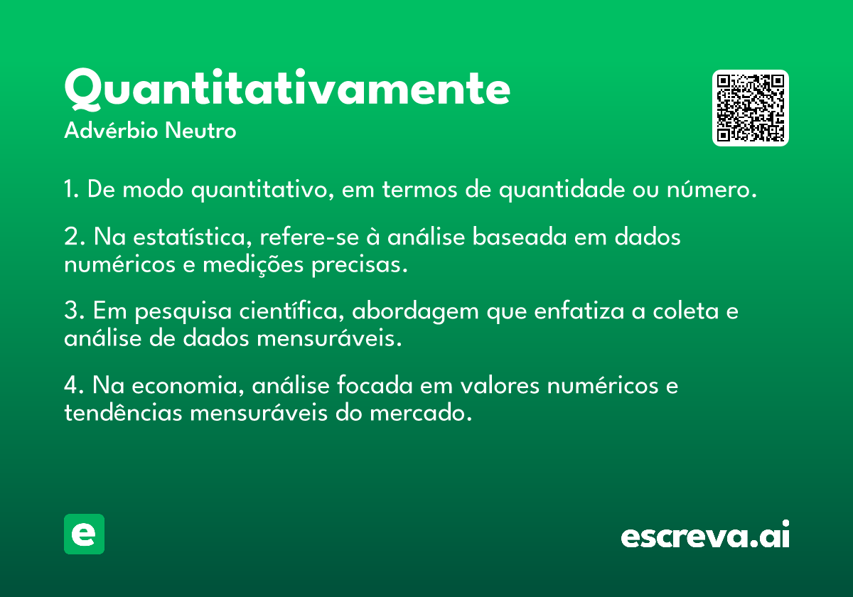quantitativamente