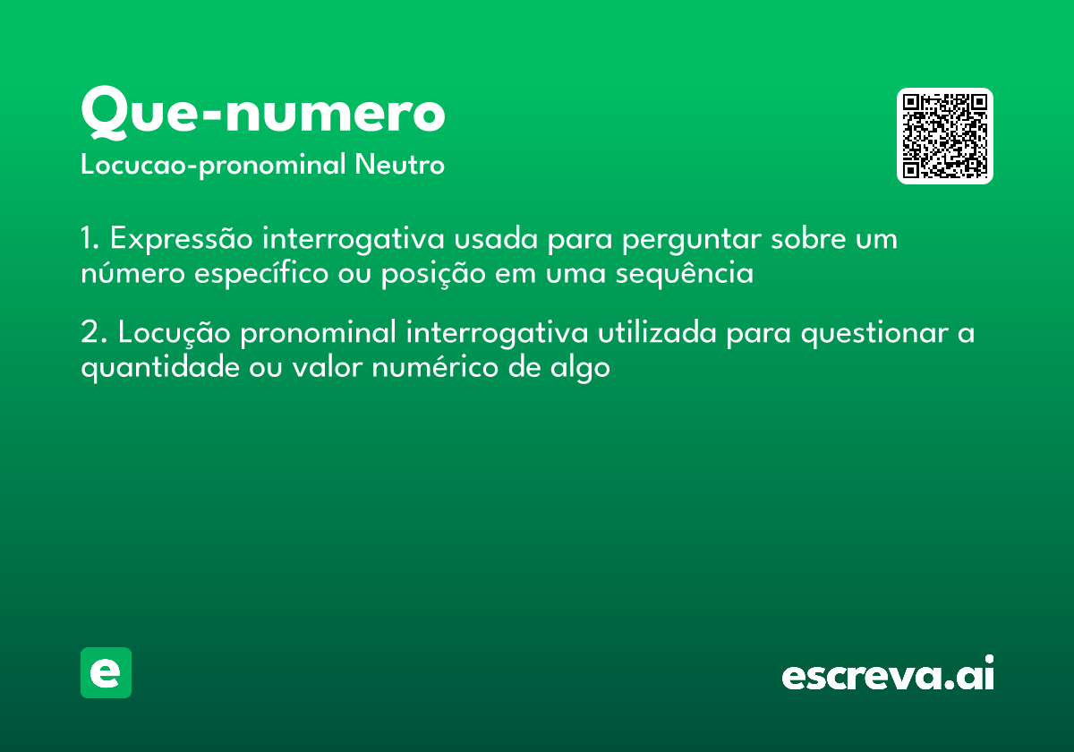 que-numero