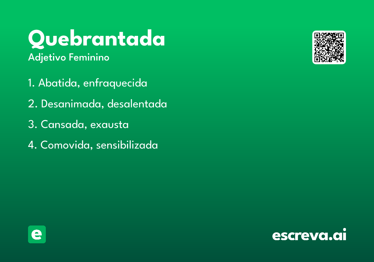 quebrantada