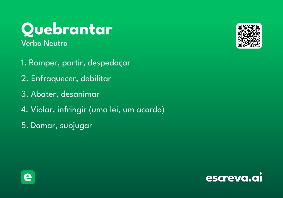 quebrantar