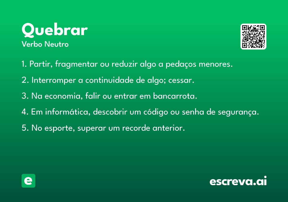 quebrar