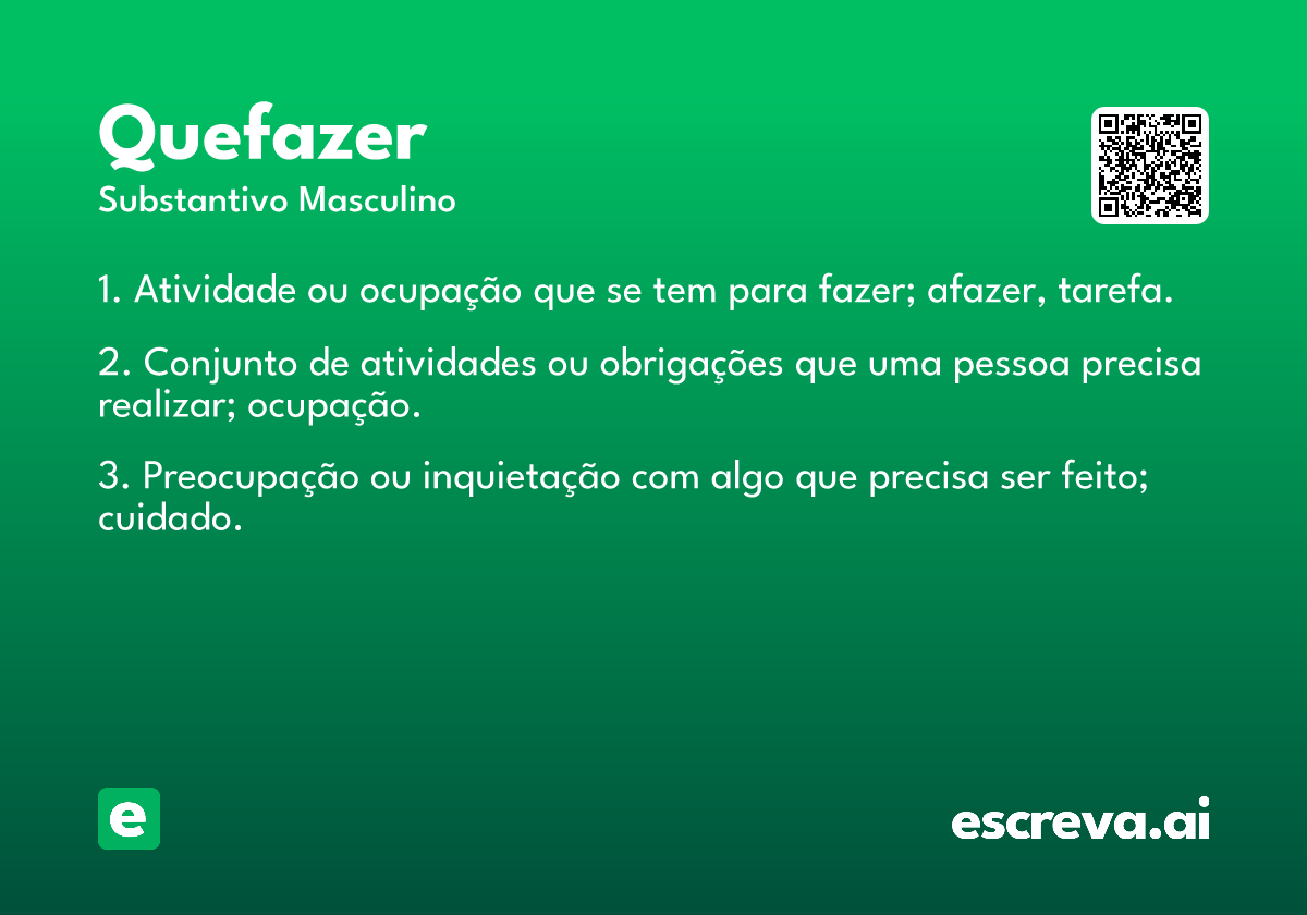 quefazer