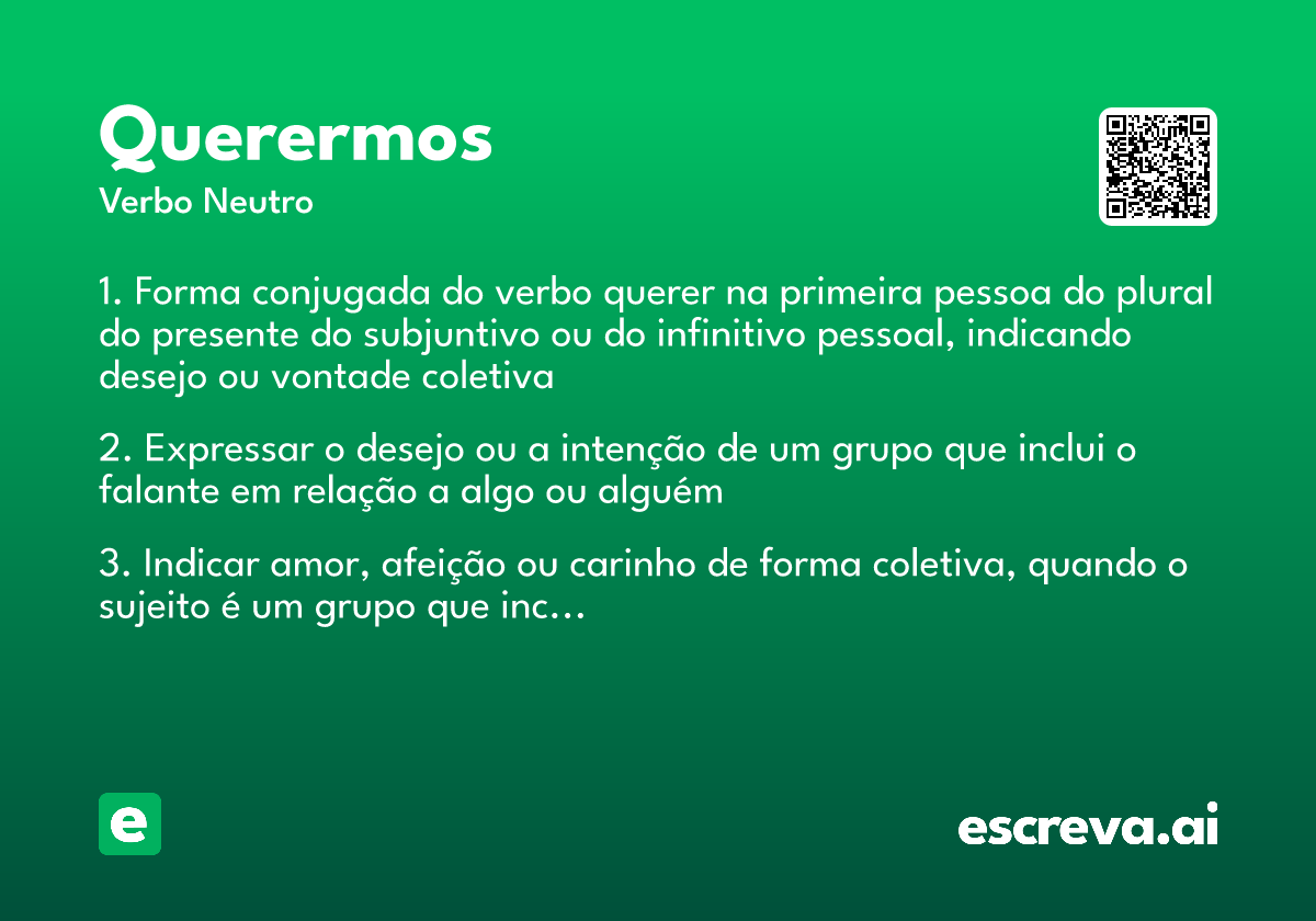 querermos