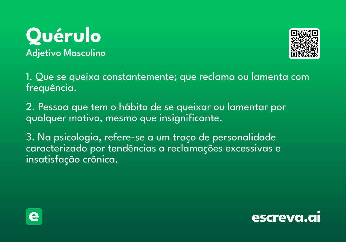 quérulo