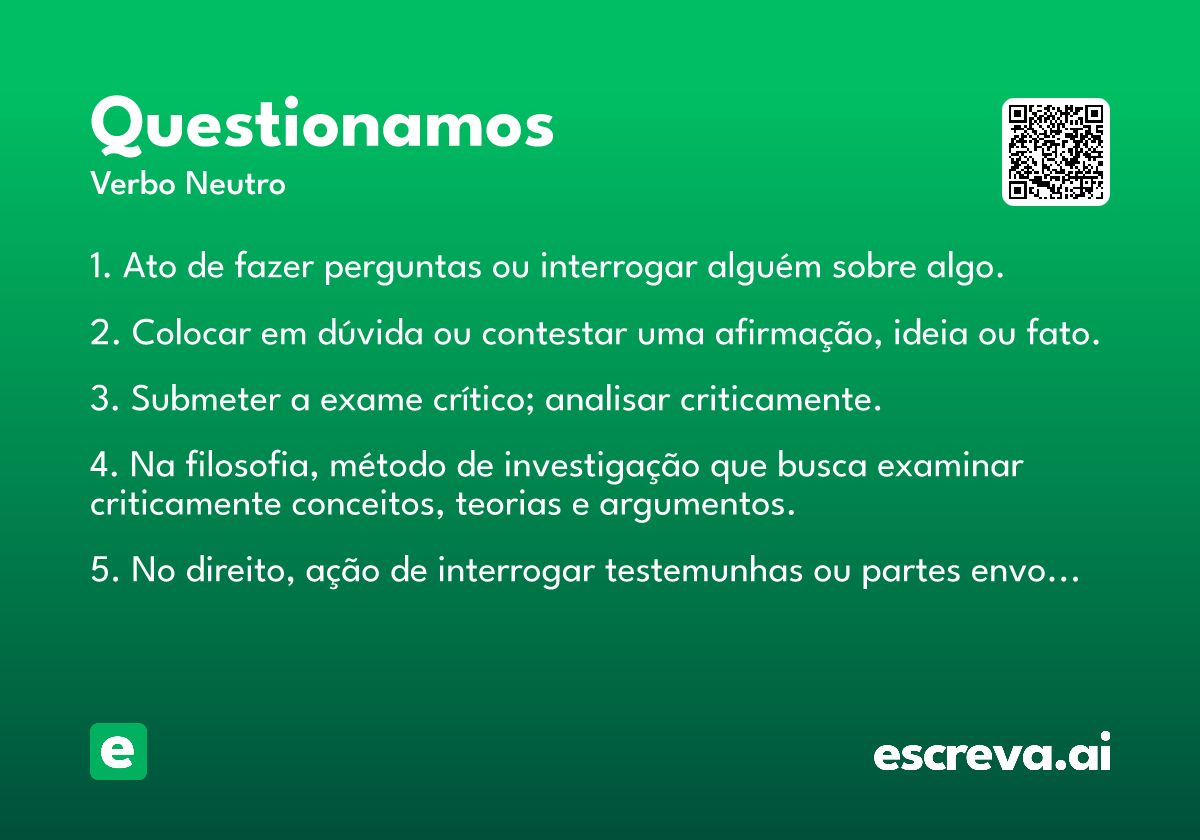 questionamos