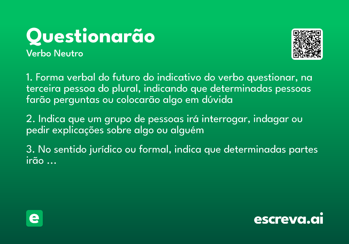 questionarão