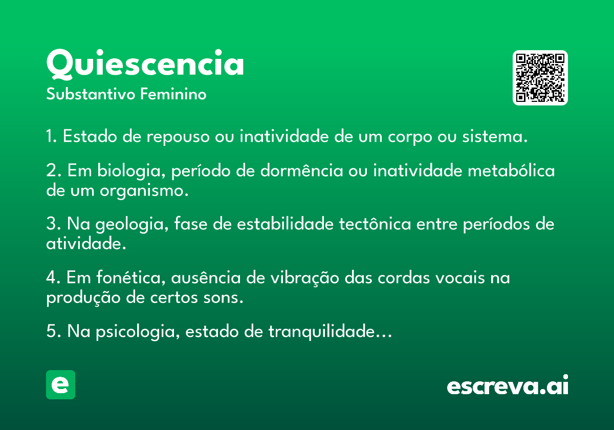quiescencia