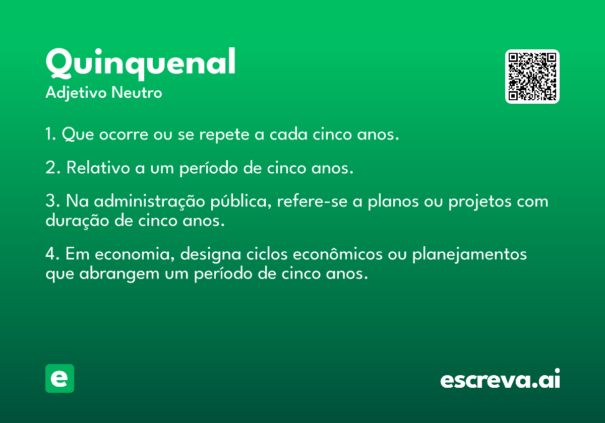 quinquenal