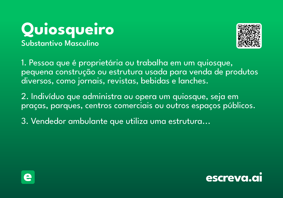 quiosqueiro