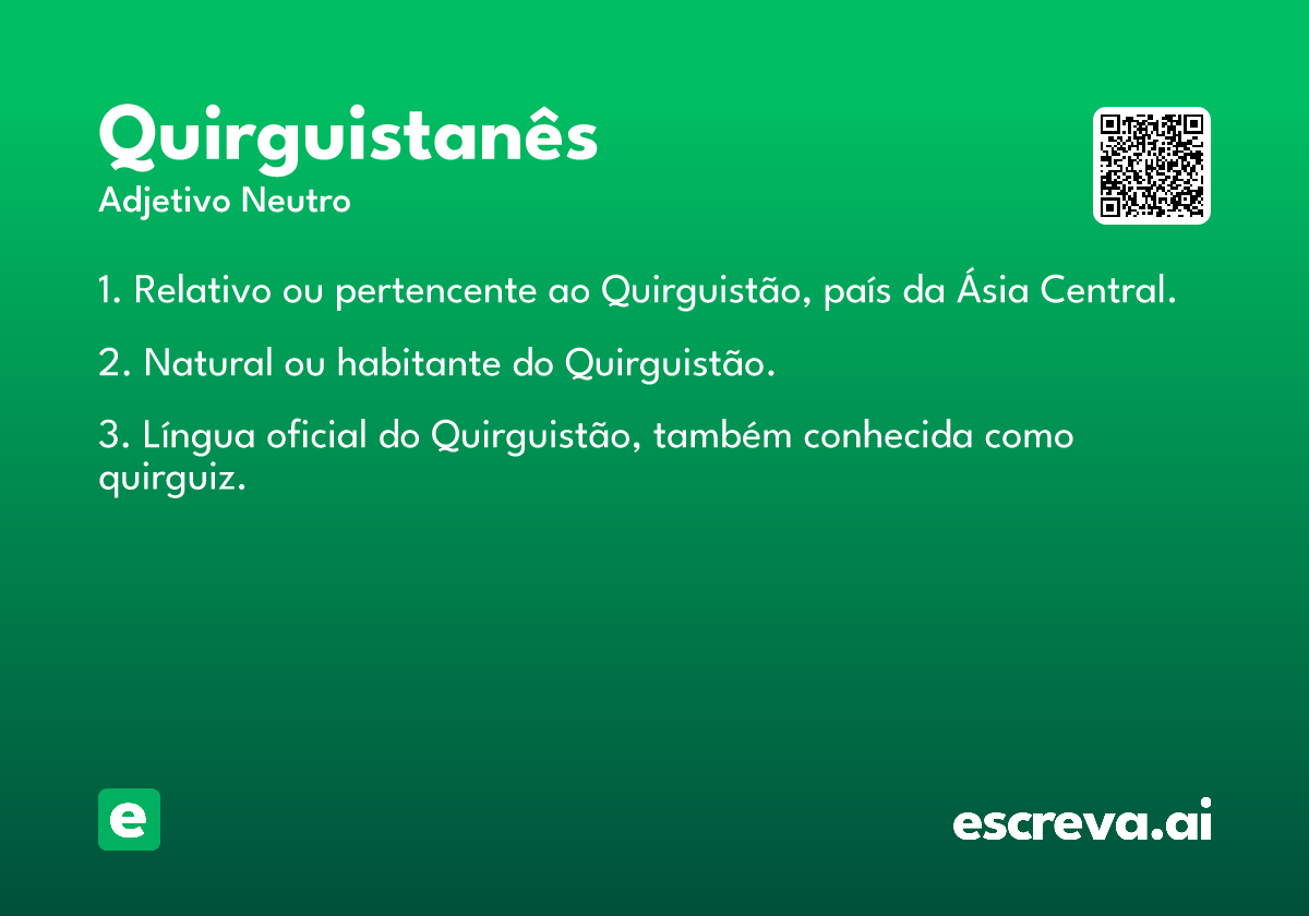 quirguistanês