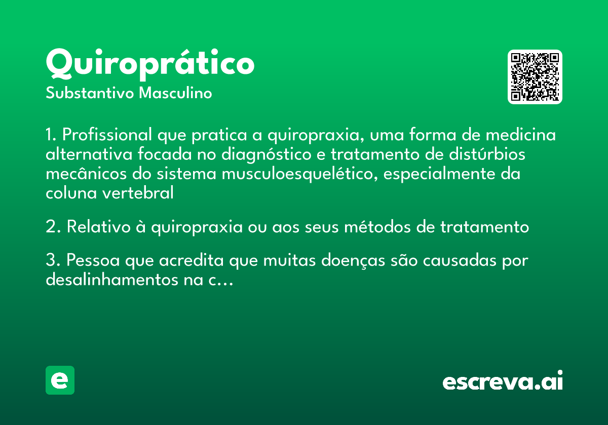 quiroprático