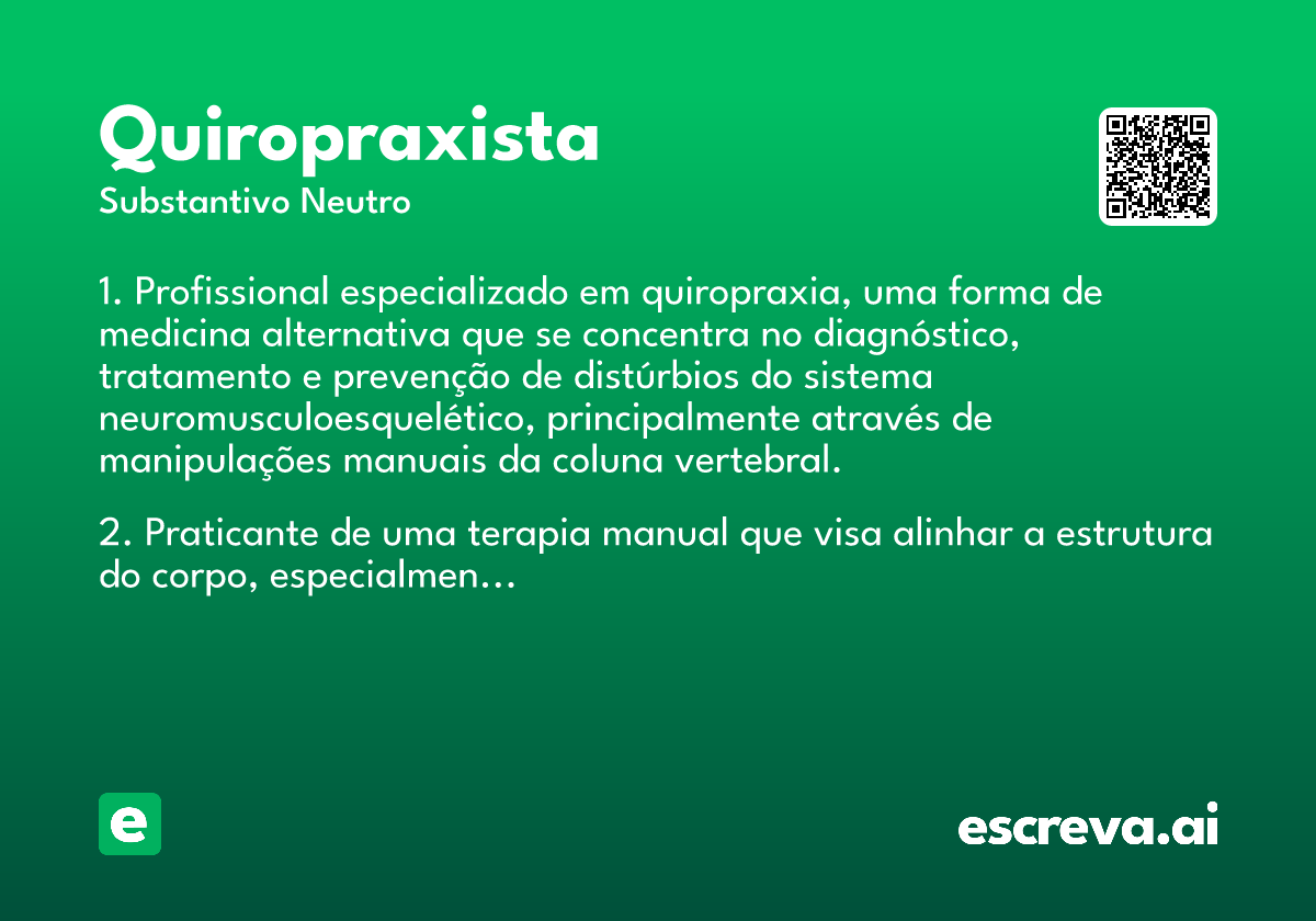 quiropraxista