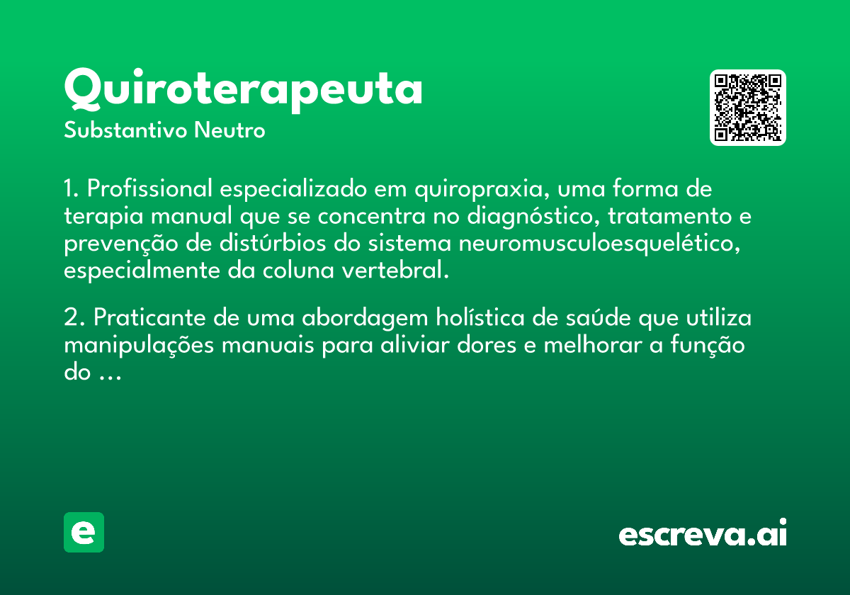 quiroterapeuta
