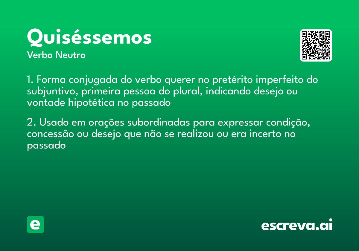 quiséssemos