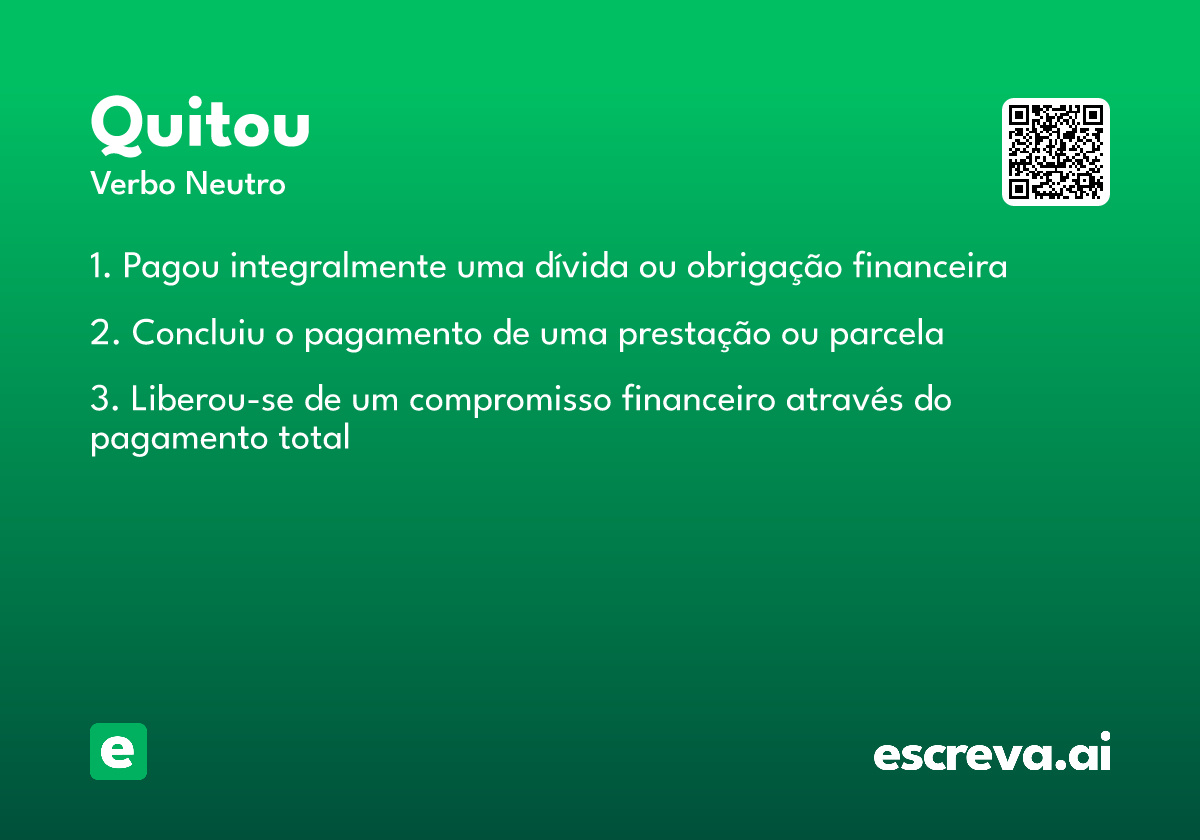quitou