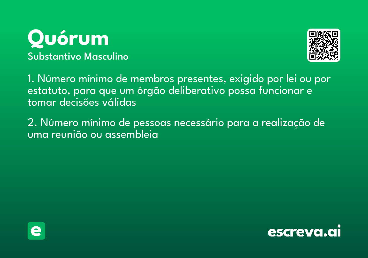quórum