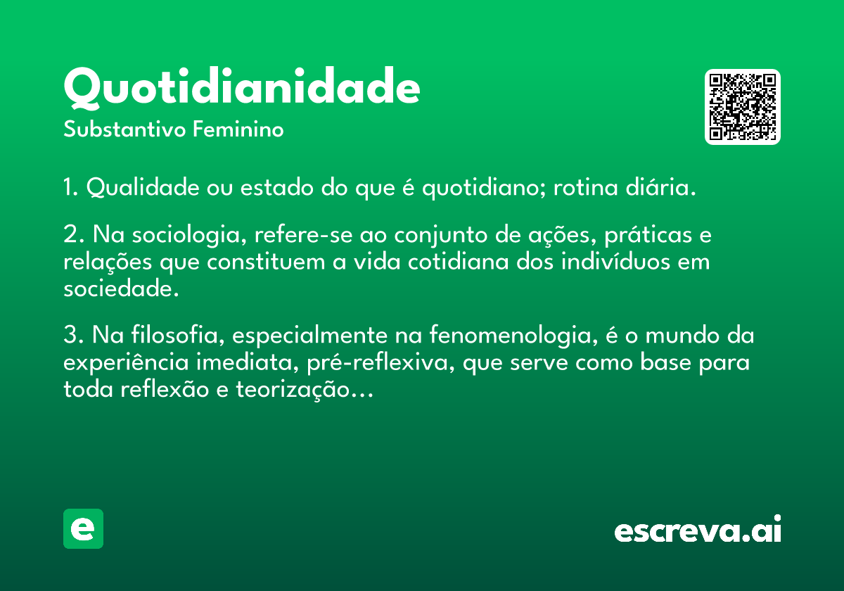 quotidianidade
