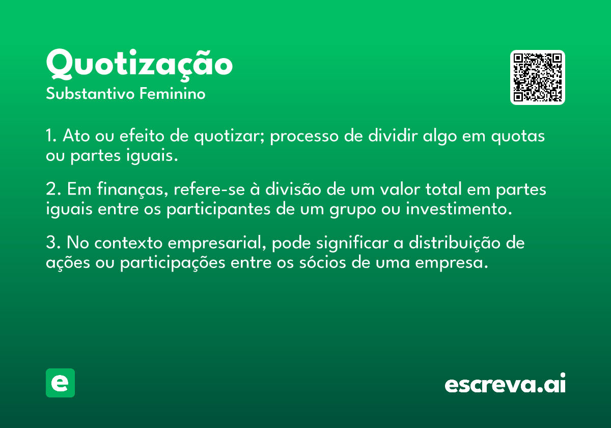 quotização