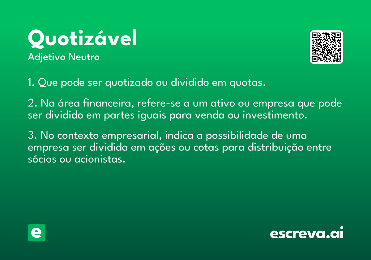 quotizável