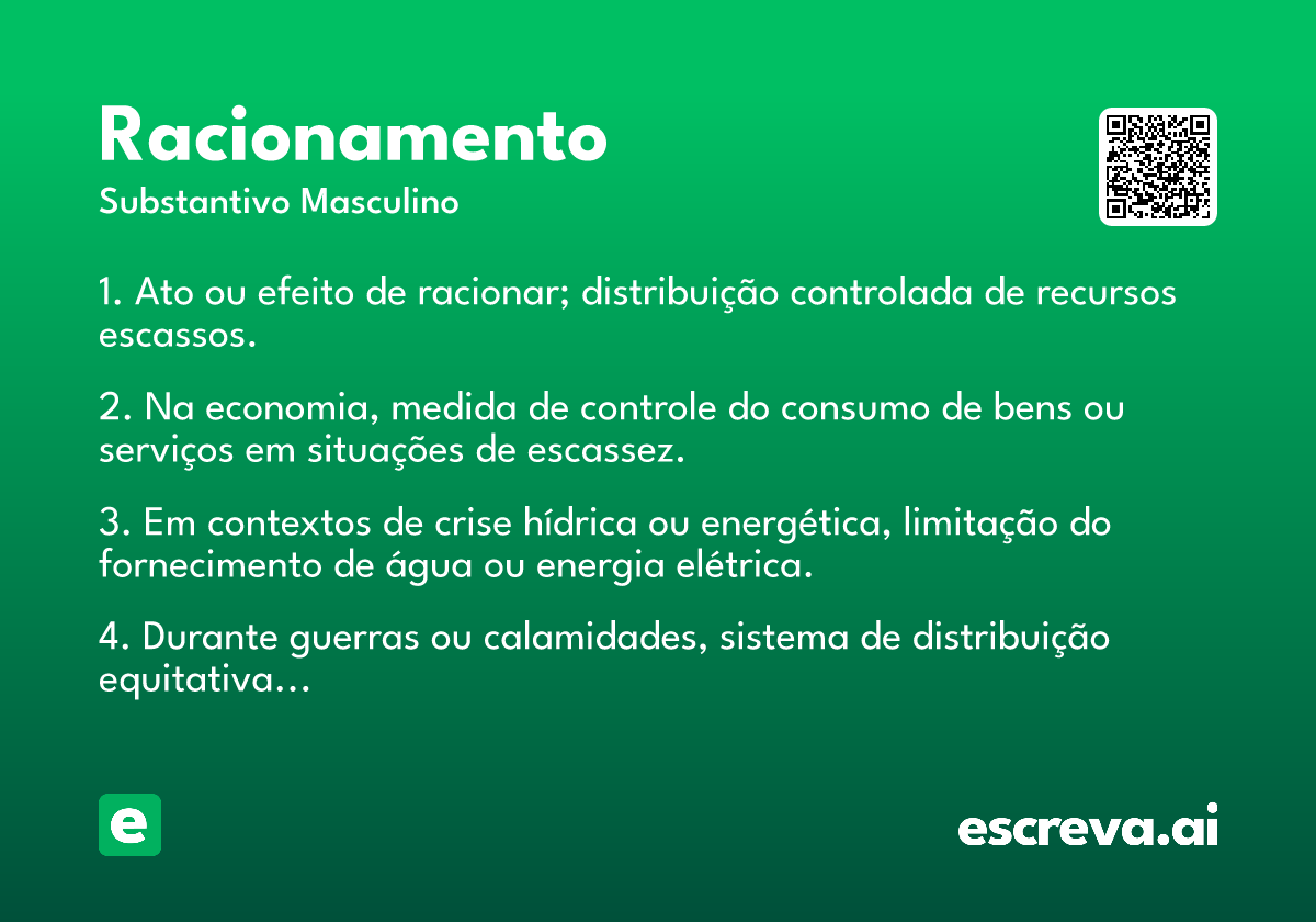 racionamento