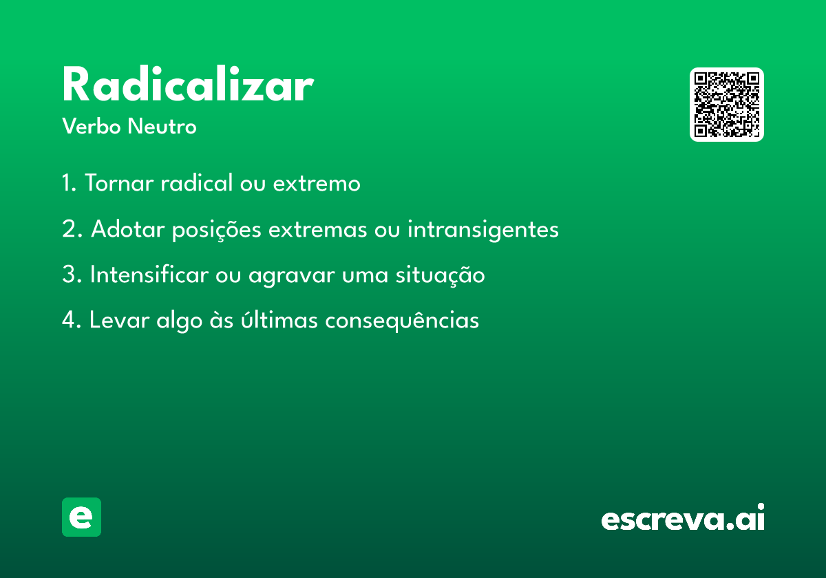 radicalizar
