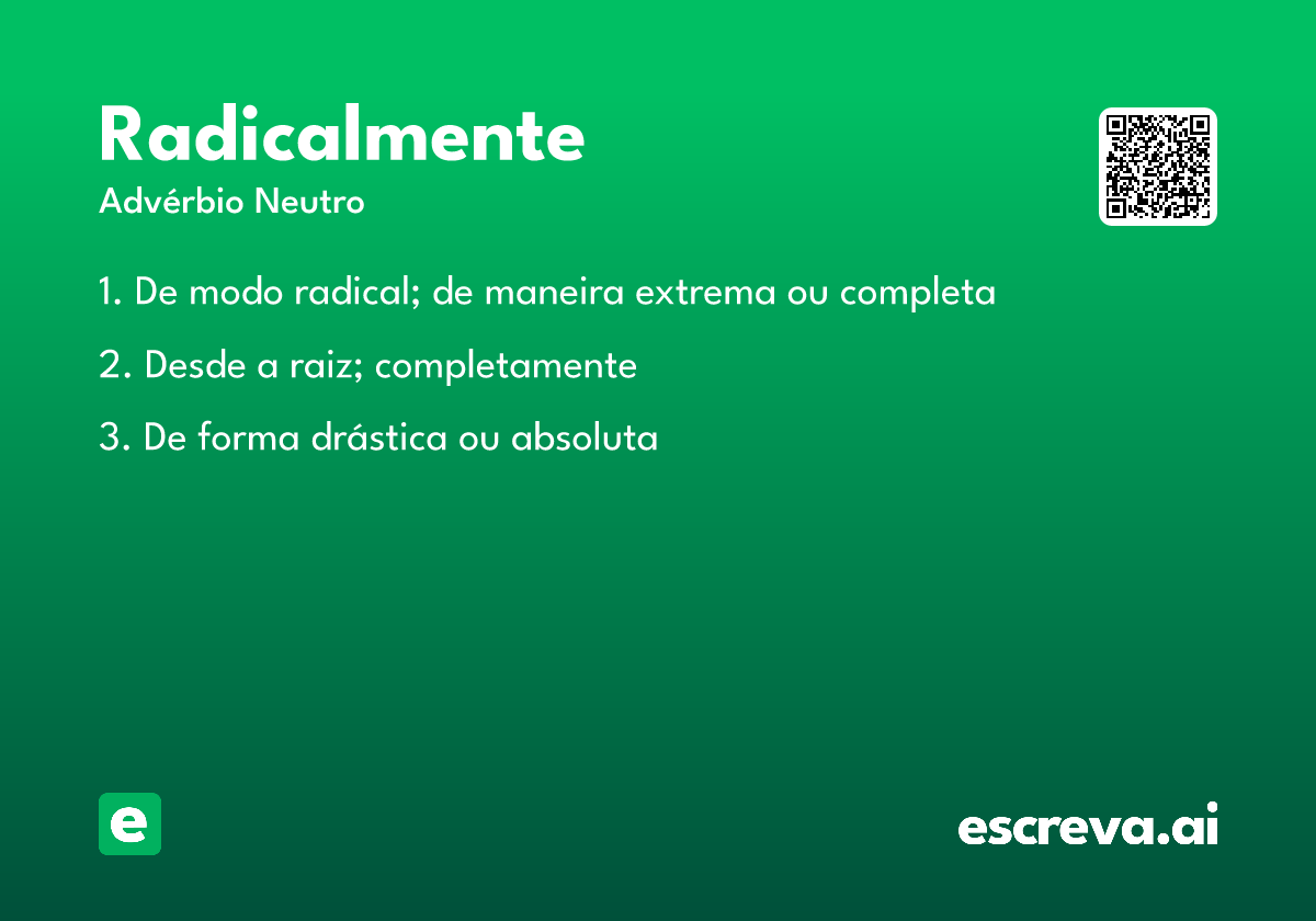 radicalmente