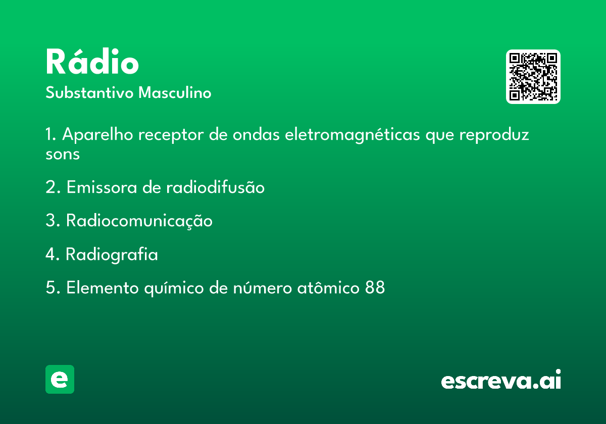 rádio