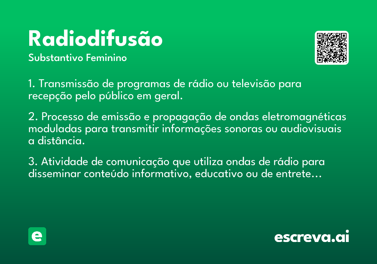 radiodifusão