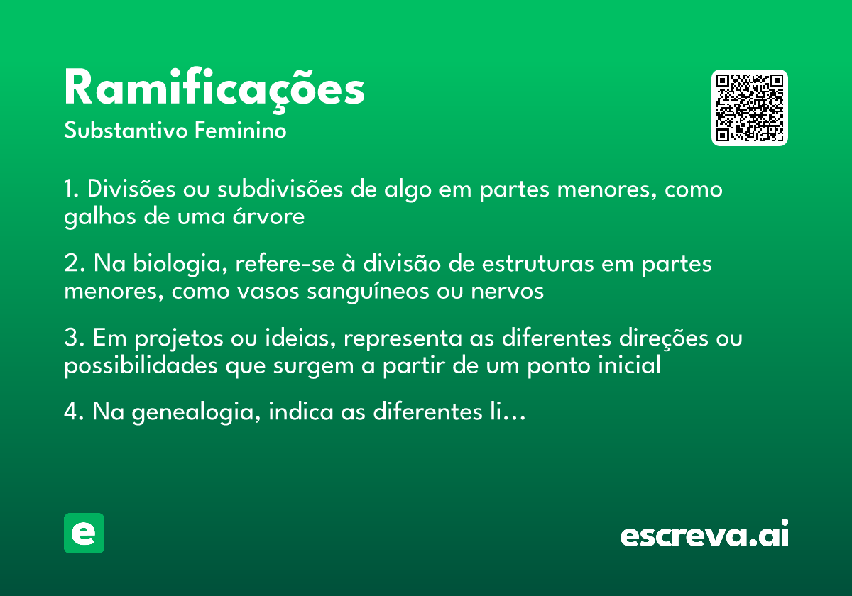 ramificações