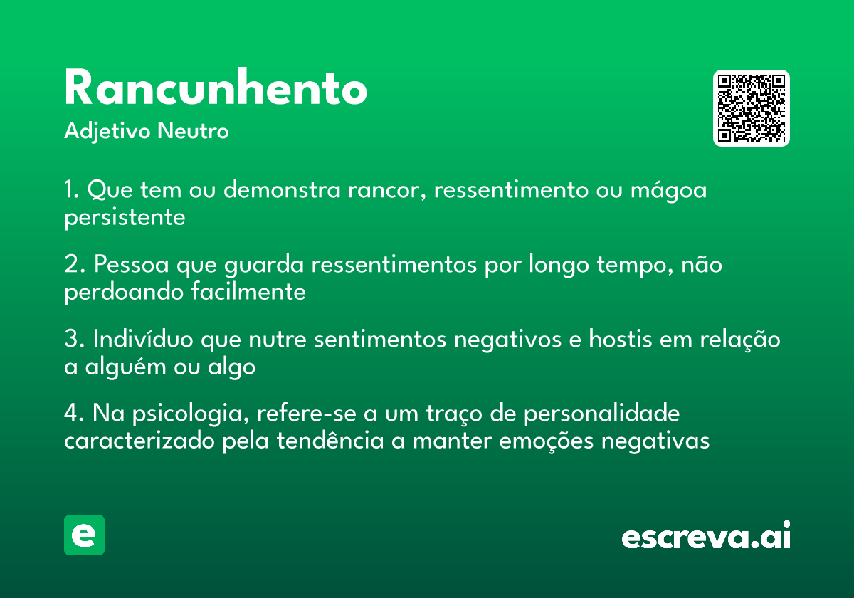 rancunhento