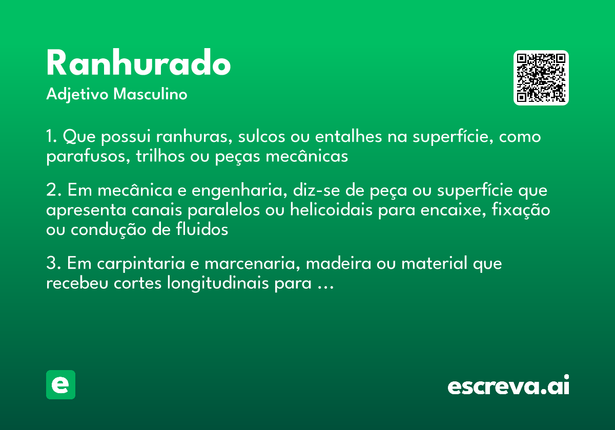 ranhurado