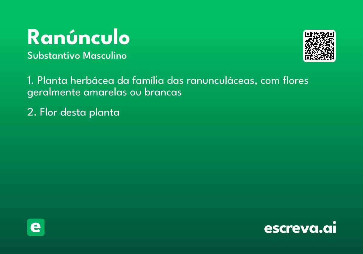 ranúnculo