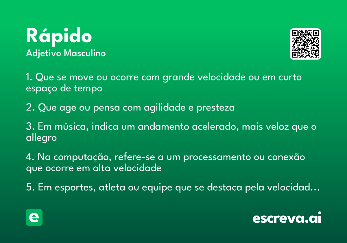 rápido
