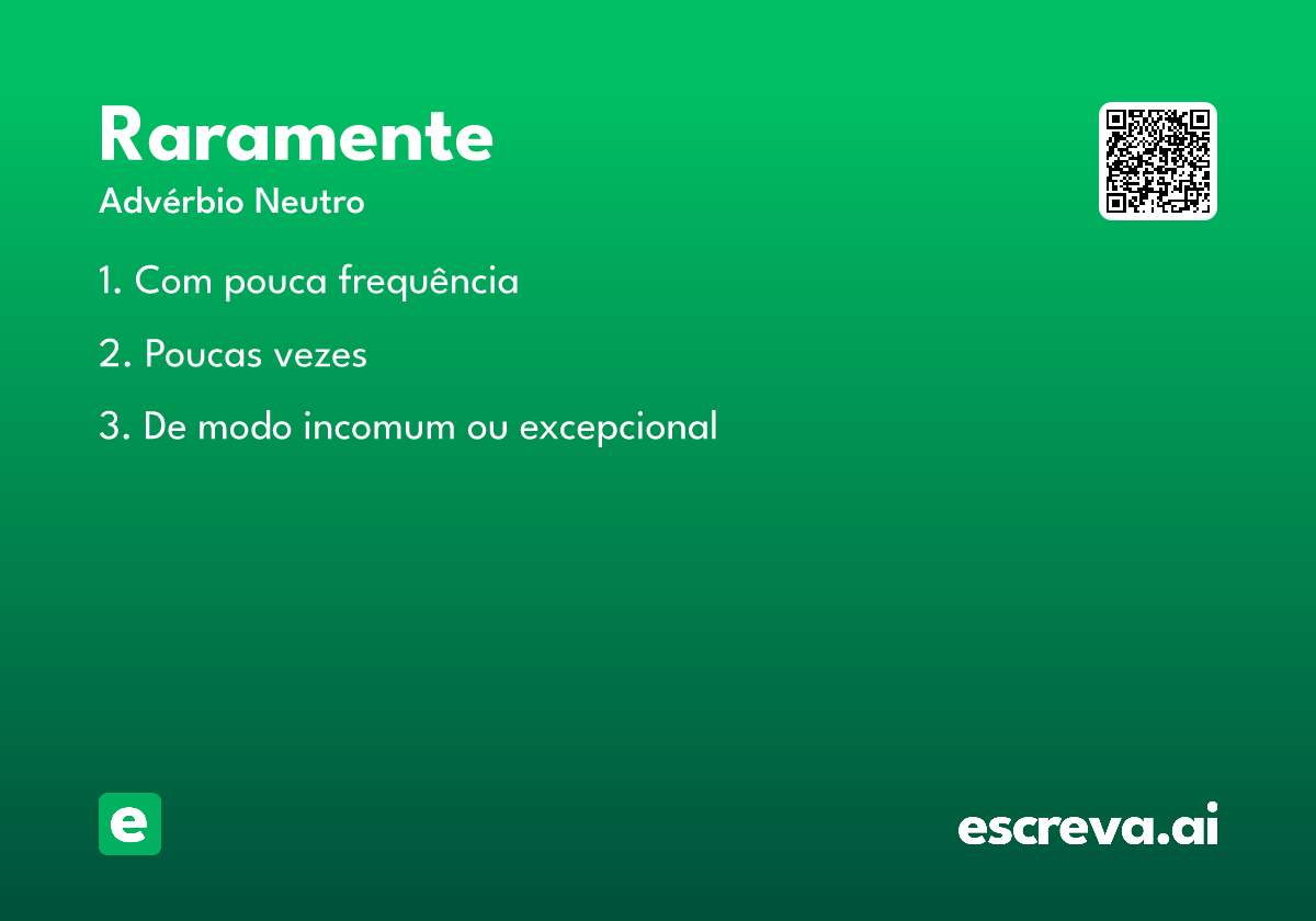 raramente
