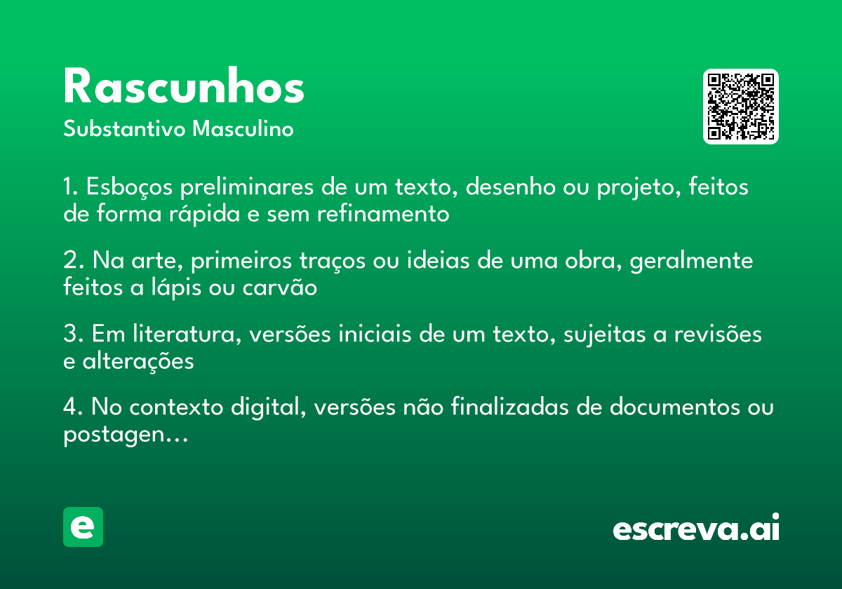 rascunhos