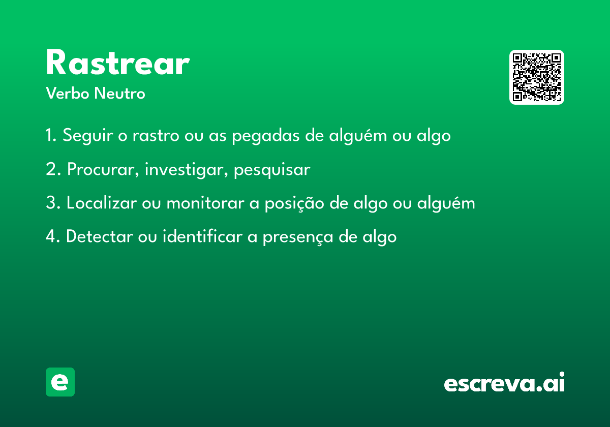 rastrear