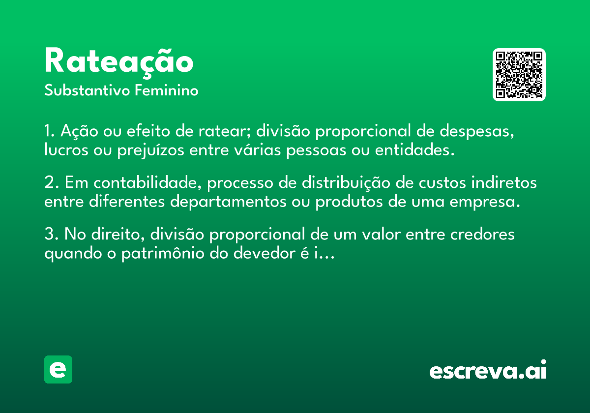 rateação