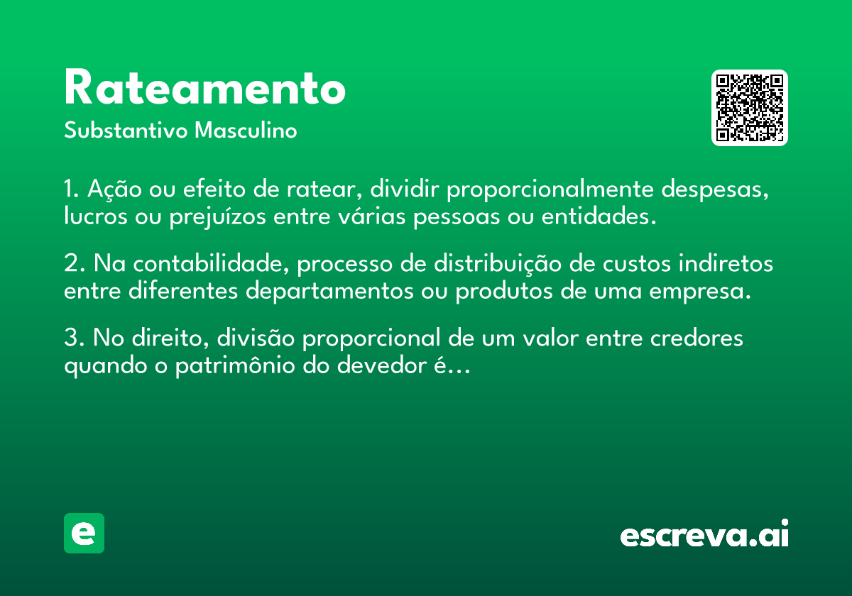 rateamento