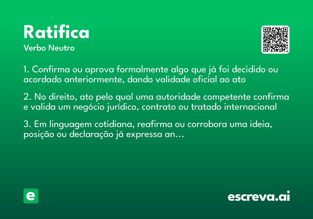 ratifica