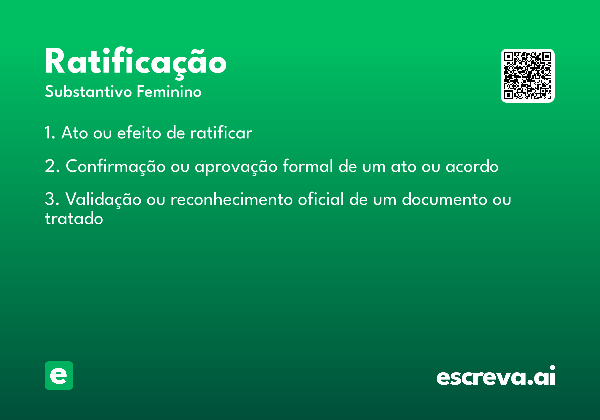 ratificação