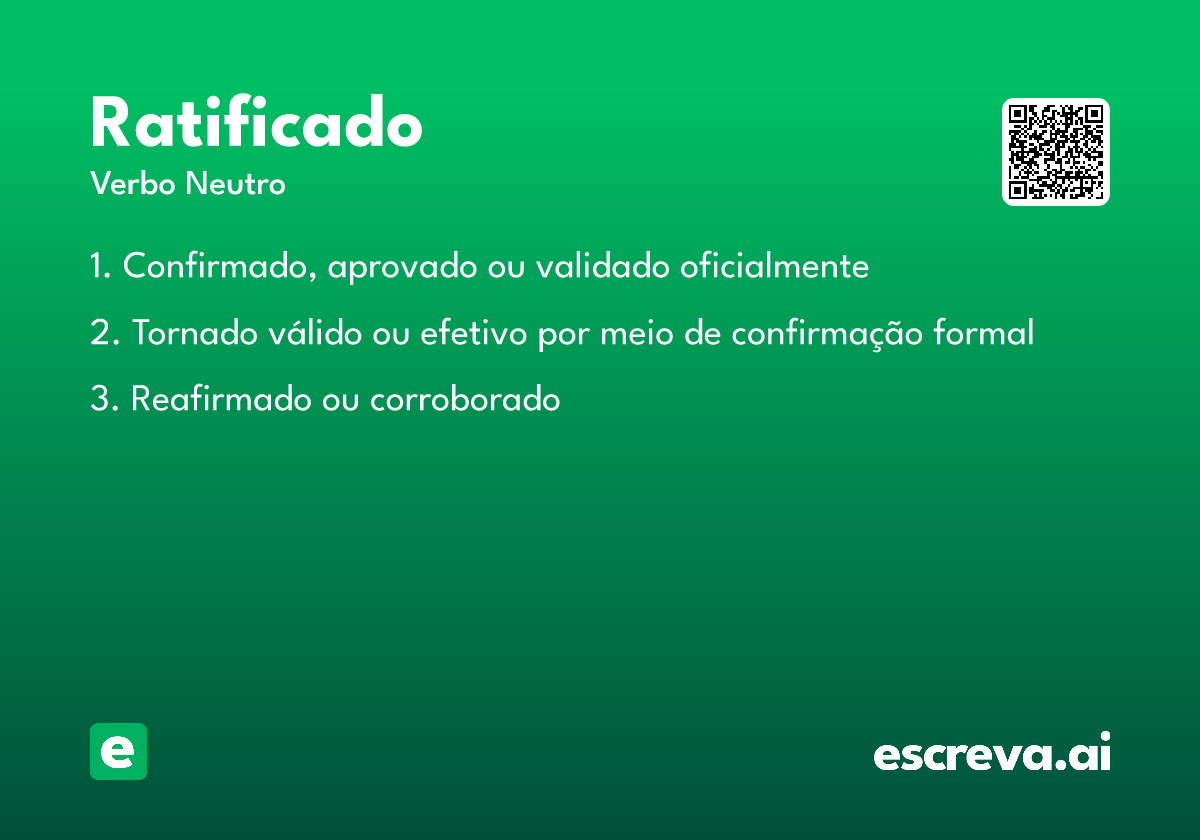 ratificado