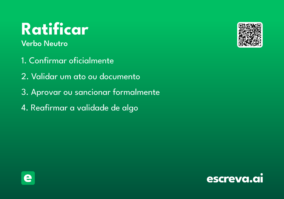 ratificar