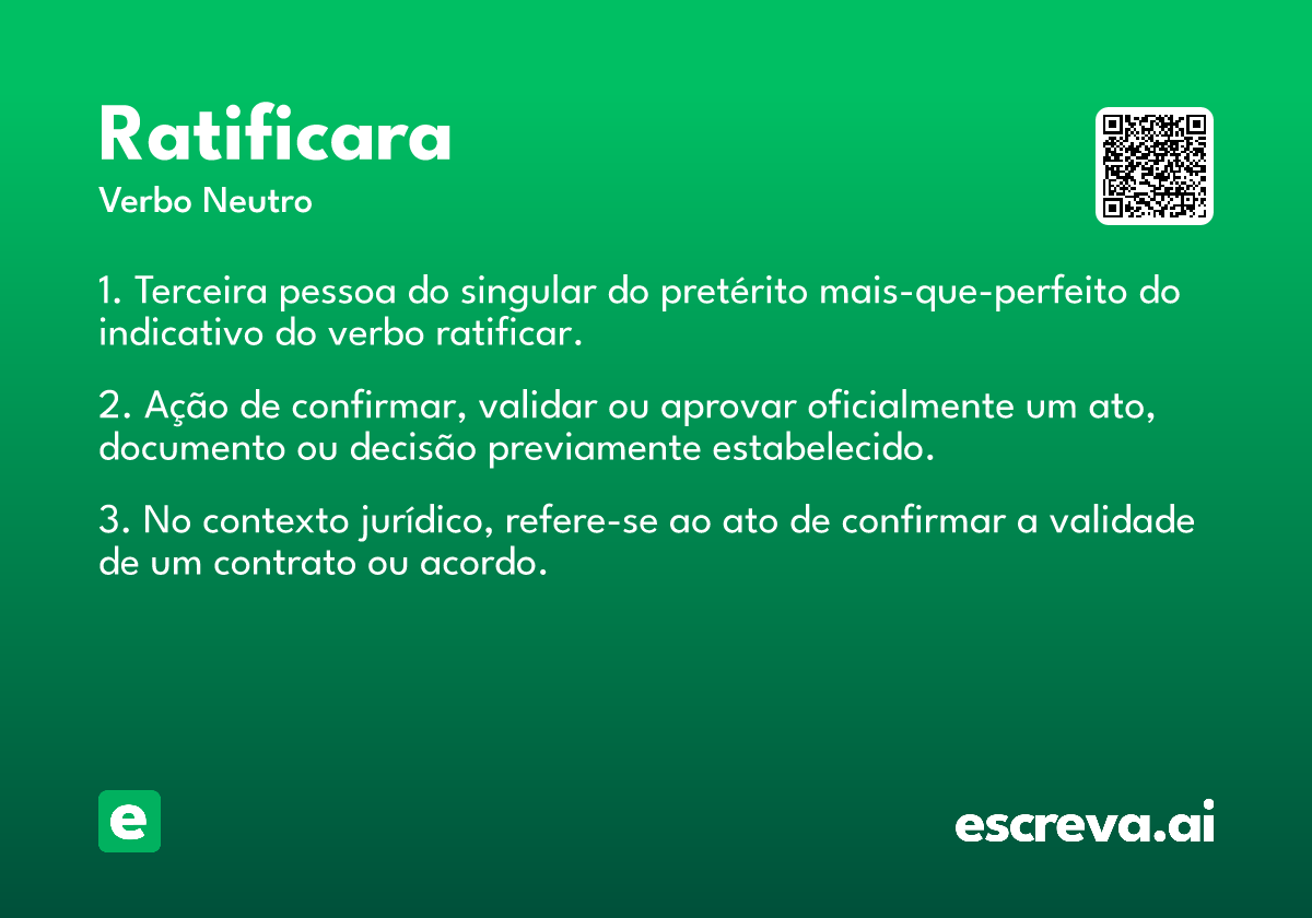 ratificara