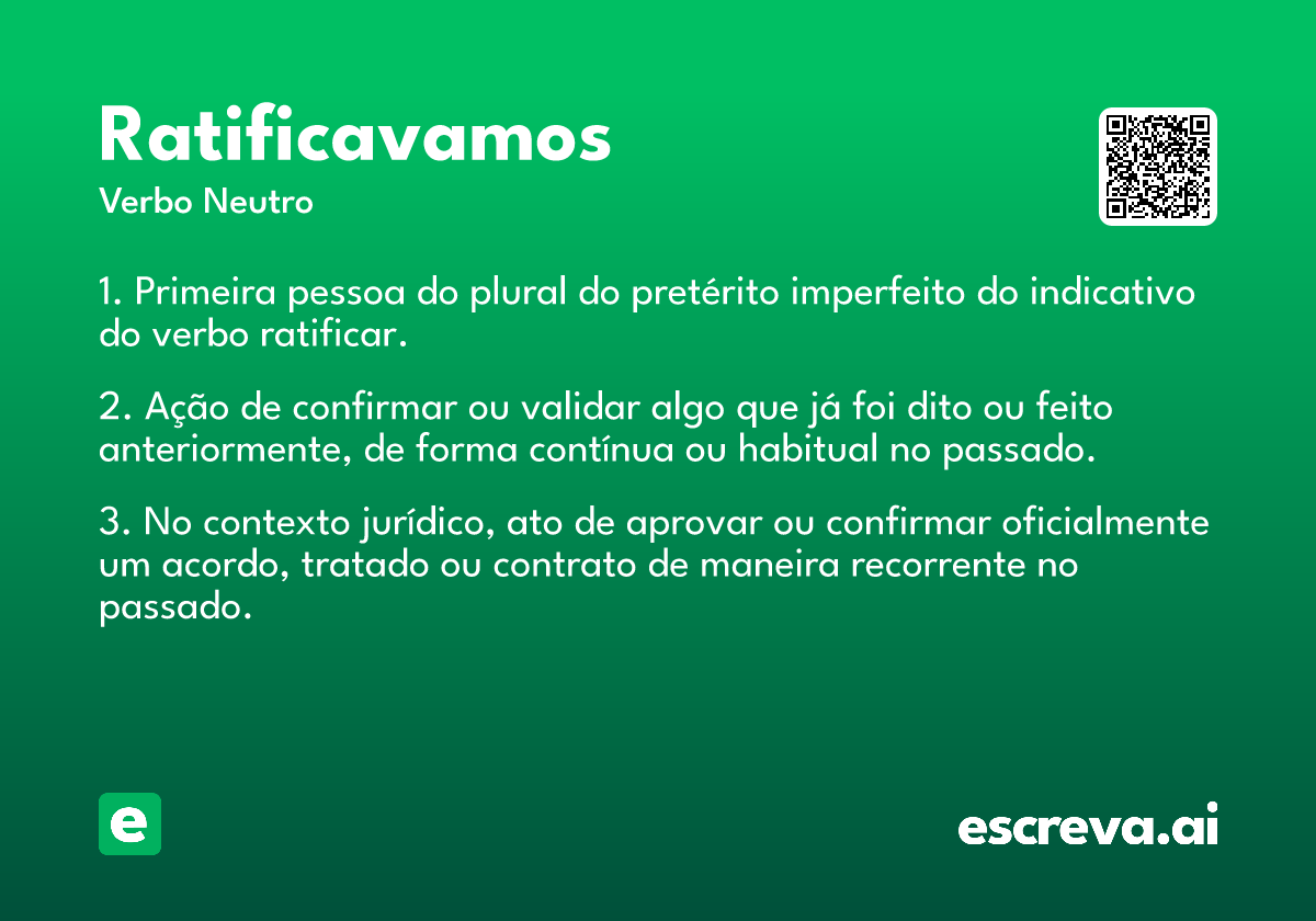 ratificavamos
