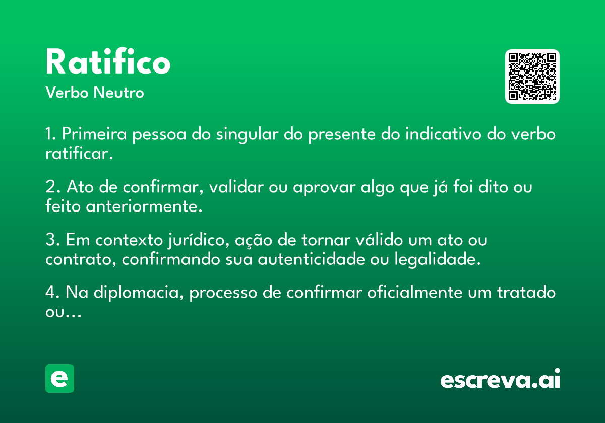 ratifico