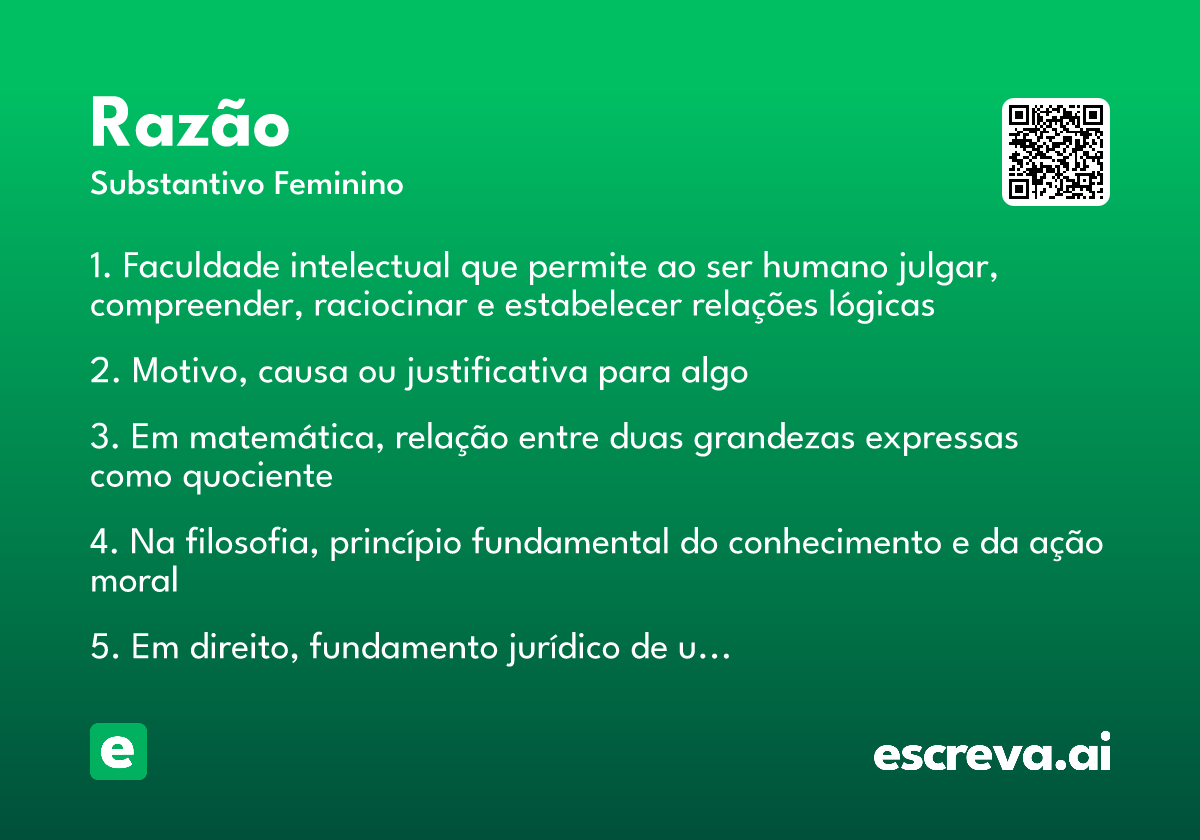 razão